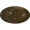 Ekena Millwork Bordeaux Ceiling Medallion (Fits Canopies up to 3 1/4"), Hand-Painted Brass, 22 5/8"OD x 1 3/4"P CM22BOBRS - alternate 4